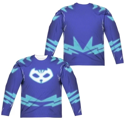 Мужская пижама Masks Catboy Suit Футболка с длинным рукавом белого цвета