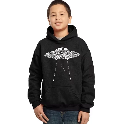 Толстовка для мальчиков LA Pop Art Flying Saucer, чёрная