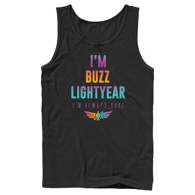 Men's Lightyear I'm Buzz Lightyear I'm Always Sure Tank Top black