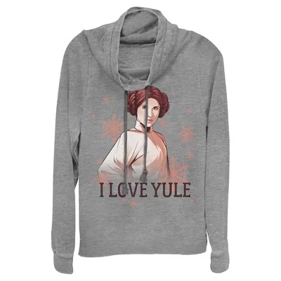 Женская толстовка Star Wars Leia Love Yule, серая