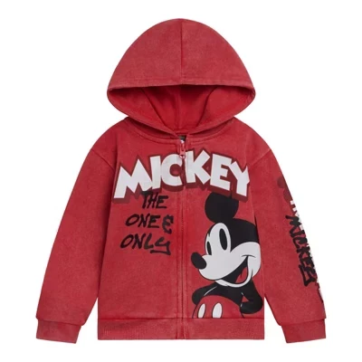 Детская худи Disney с принтом Микки и Стич, красная