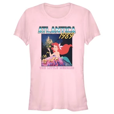 Женская футболка Disney Ariel Atlantica 1989, розовая