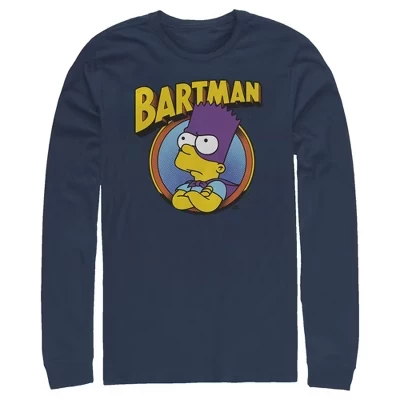 Мужская рубашка с длинным рукавом Bartman темно-синего цвета