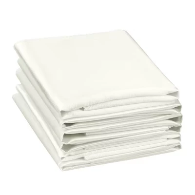Ресторанные Свадебные банкетные сатиновые салфетки 20 x 20 дюймов, 6 шт., белые