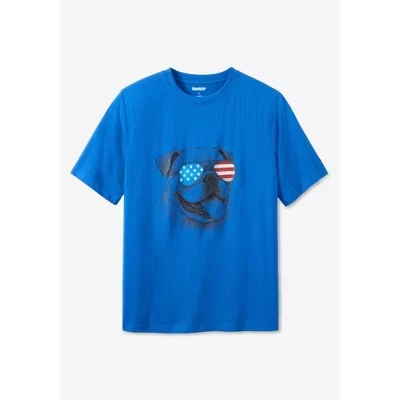футболка Cool pug от KingSize Americana Screen Tee от cool pug