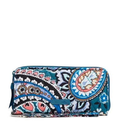 Женский клатч Vera Bradley Cotton Accordion, Haymarket Paisley