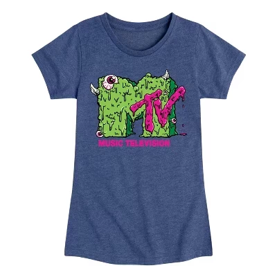 Футболка для девочек MTV Slime Logo, синяя