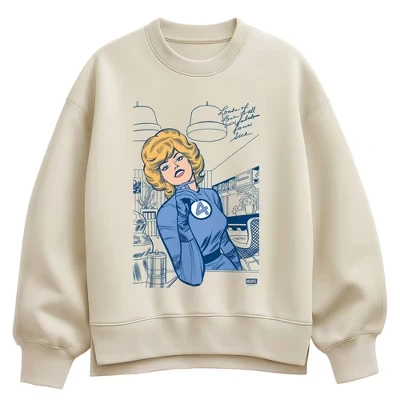 Женский свитшот Fantastic Four Invisible Woman, кремовый