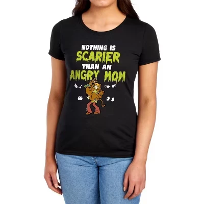 Женская футболка Scoobydoo Mother's Day - Нет ничего страшнее лохматой футболки черного цвета