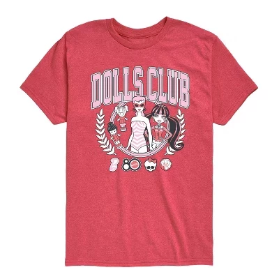Футболка с коротким рукавом и рисунком Dolls Club красного цвета