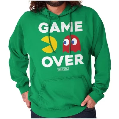 PACMAN Game Over Blinky Ghost Толстовка с капюшоном Женская мужская лицензионная
