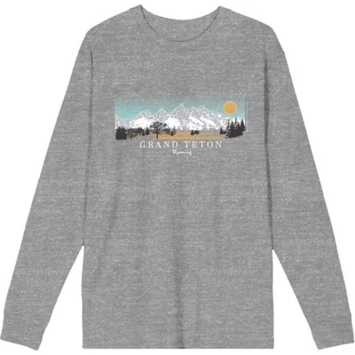 Футболка для взрослых с длинным рукавом Adventure Society Grand Teton Wyoming для взрослых