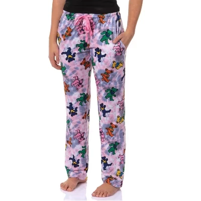 Женские пижамные брюки Dancing Bears Tie-Dye Sleep с эластичным поясом bearsv1