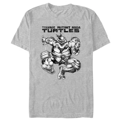 Мужская футболка TMNT «Рафаэль», серый меланж