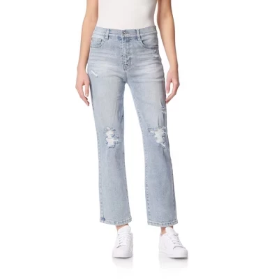 Женские джинсы Fearless Curvy Straight из джинсовой ткани с высокой посадкой Insta Vintage Juniors Jeans alpine