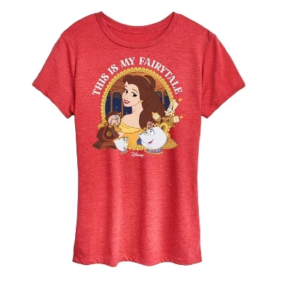 Женская футболка Belle This Is My Fairytale с коротким рукавом и графическим рисунком
