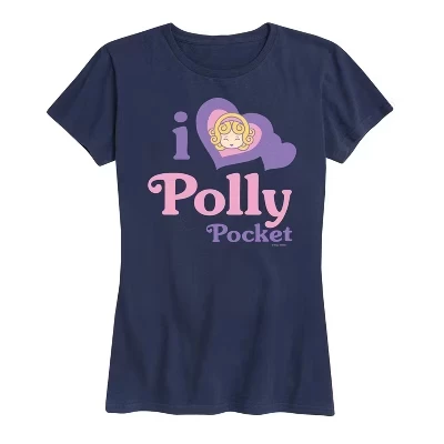 Женская футболка Polly Pocket I Love, синяя
