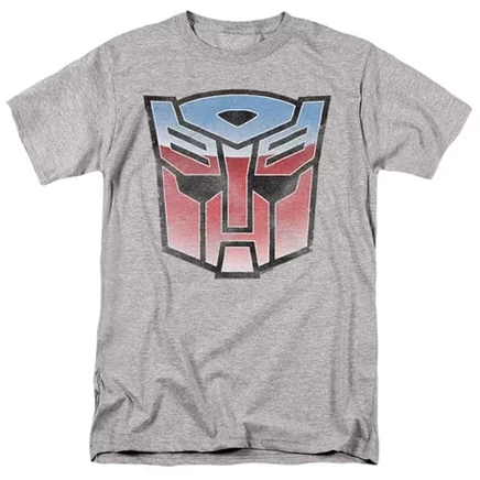 Мужская футболка Transformers Vintage Autobot Logo, серый меланж