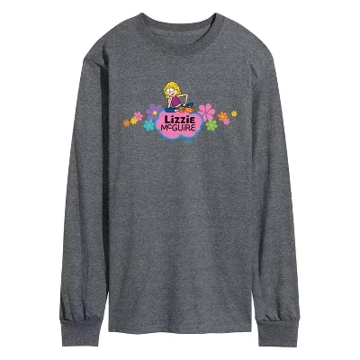Мужской лонгслив Lizzie McGuire Logo, антрацитовый