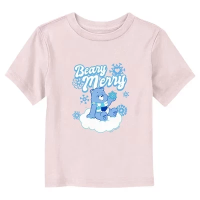 Рождественская футболка с изображением сварливого медвежонка Beary Merry Snowflake