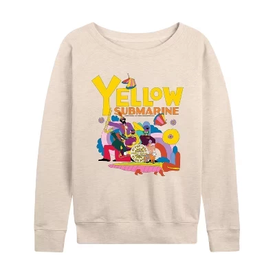 Женский свитшот The Beatles, Yellow Submarine, бежевый