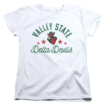 Женская футболка Mississippi Valley State University Devils белого цвета
