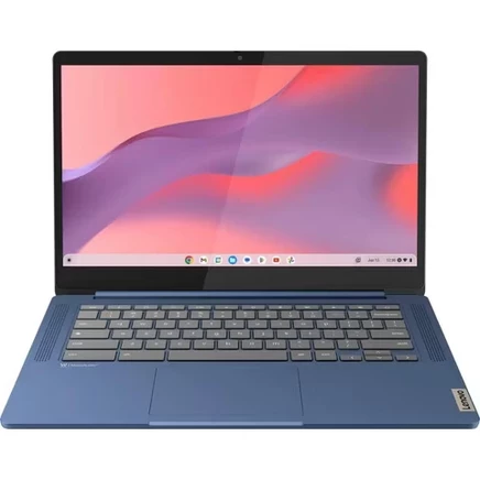 IdeaPad Slim 3 Chromebook, 14-дюймовый сенсорный ноутбук с разрешением Full HD, MediaTek Kompanio 520, 4 ГБ оперативной памяти, 64 ГБ eMMC, Chrome OS, Abyss Blue