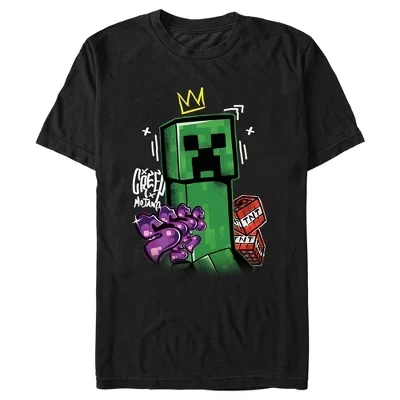 Мужская футболка Creeper King черного цвета