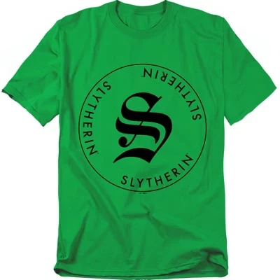 Мужская футболка Harry Potter Slytherin, зеленая