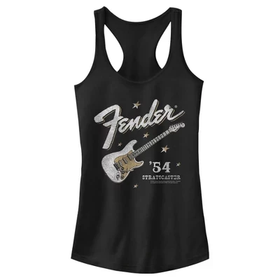 Женская майка Stratocaster Racerback для юниоров 54 размера, черная