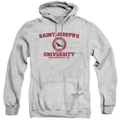Официальная толстовка с капюшоном для взрослых с логотипом Saint Joseph's University athletic heather