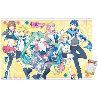 Постер Trends International Hatsune Miku Yellow Group, белый