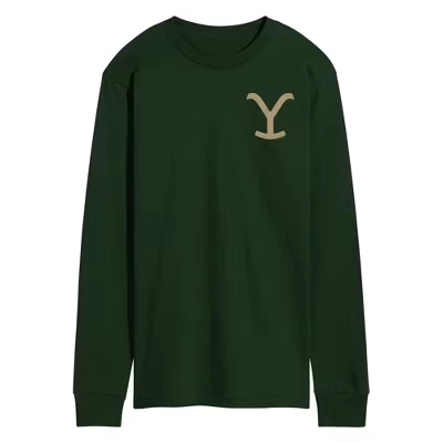 Мужской лонгслив Yellowstone Y Brand, зеленый
