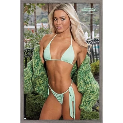 Sports Illustrated: Издание в купальниках - Оливия Данн, 24 настенных плаката в рамке с принтами barnwood