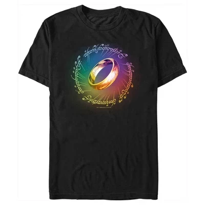 Взрослая футболка Lord of the Rings Fellowship of the Ring Pride для взрослых, черная