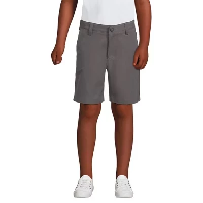 Шорты для мальчиков Lands End Husky Chino, серые