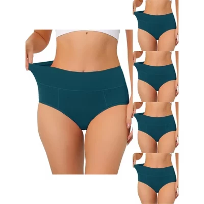 Женские трусы Allegra K, утяжка, 5 шт., синие