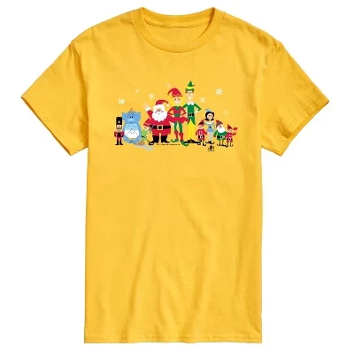 Мужская футболка Buddy And Friends с коротким рукавом и рисунком, желтая