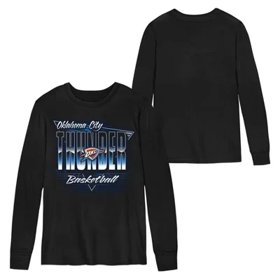 Черная футболка с длинным рукавом Oklahoma City Thunder
