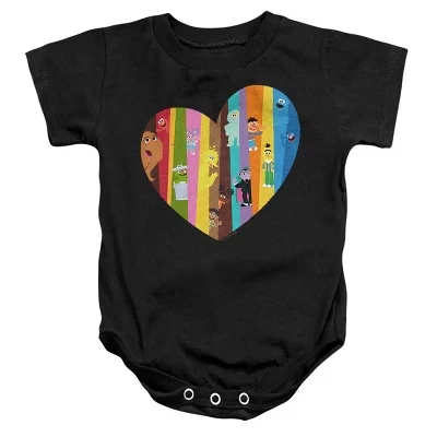 Baby  Heart Of Many Colors With Gabrielle And Tamir Infant Bodysuit black