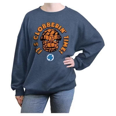 Женская толстовка Juniors Womens : Fantastic Four It's Clobberin' Time.