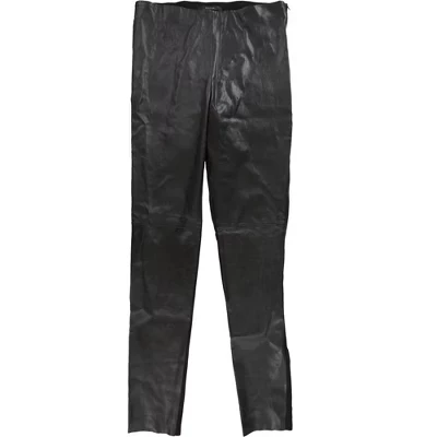 Женские легинсы Max Mara кожаные, коричневые