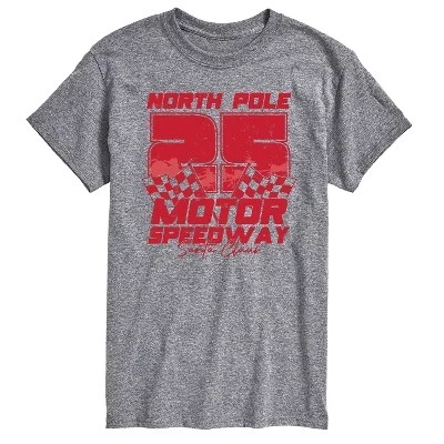 Мужская футболка с коротким рукавом North Pole Motor Speedway с графическим рисунком athletic heather