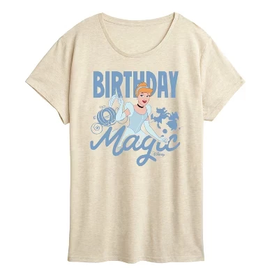 Женская футболка с коротким рукавом Cinderella Birthday Magic с рисунком Березы