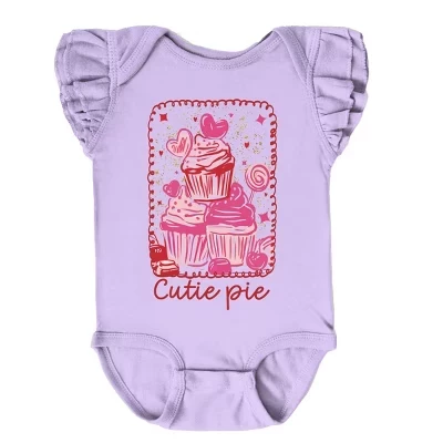 Рамка для кексов Cutie Pie - Детское боди с развевающимися рукавами