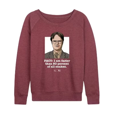 Женский лонгслив The Office Dwight, бордовый меланж