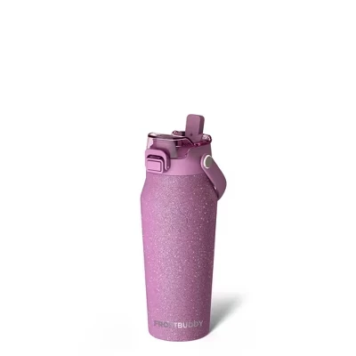 изолированная бутылка для воды емкостью 16 унций с соломинкой и откидной крышкой – Нержавеющая сталь, герметичная, охлаждается 24 часа в сутки, подходит для подстаканников (Aurora) aurora