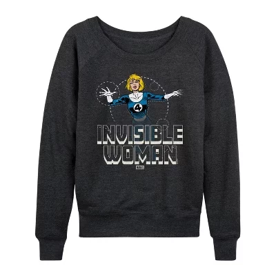 Женский лонгслив Fantastic Four Invisible Woman, серый