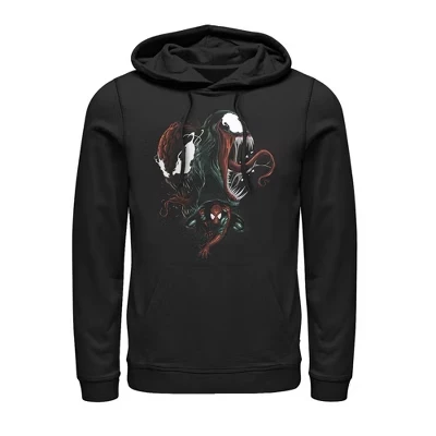 Мужское худи Spider-Man Venom Symbiote Duo, черное
