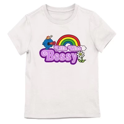 Белая футболка с круглым вырезом и коротким рукавом Mr. Men и Little Miss Little Miss Bossy Girl белого цвета
